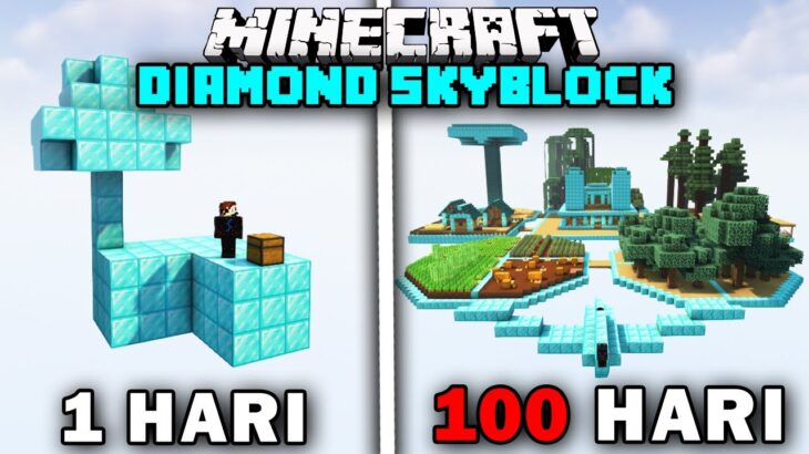 100 Hari Minecraft Pulau Melayang Diamond Hardcore