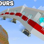24 HOUR OVERNIGHT in a Minecraft Train