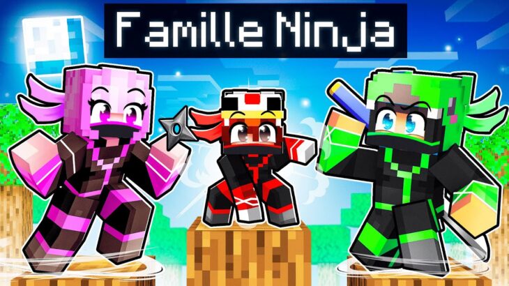 Adopté par la FAMILLE NINJA sur Minecraft !
