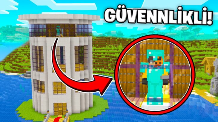 Ahtapot Adasının EN GÜVENLİKLİ KULE EVİ! – Minecraft