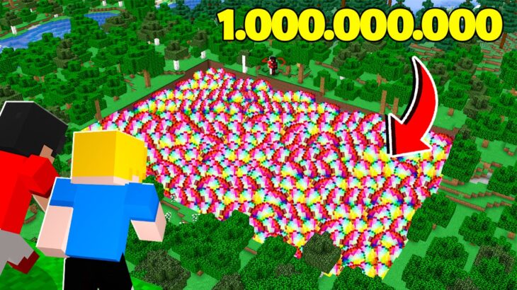 CONSEGUI 1.000.000.000 de MINÉRIO SECRETO no Minecraft!