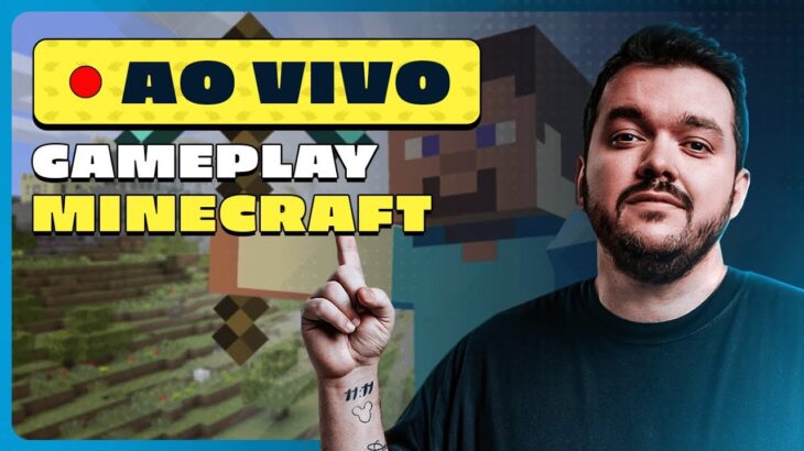 Gaules AO VIVO Jogando Minecraft com a Tribo! EP. 01