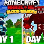 I Survived 100 DAYS as a BLOOD WARDEN in Minecraft Hardcore World… (Hindi) || AB