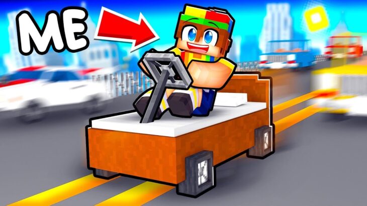 I Turned my Bed into a Race Car in Minecraft!