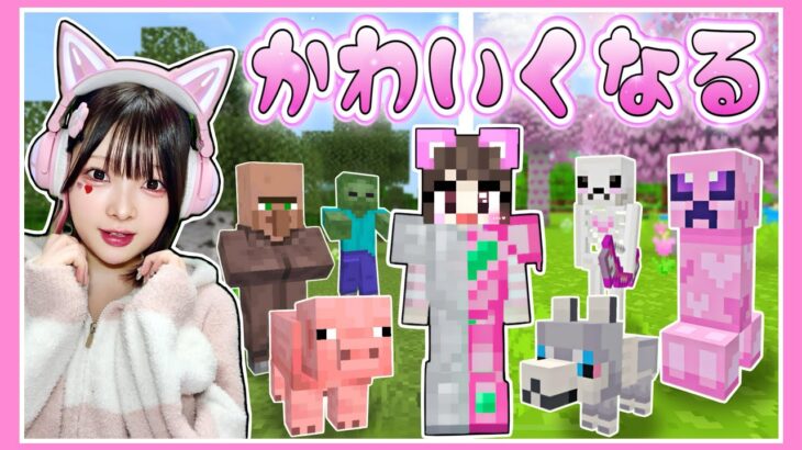 プレイするほど『世界がかわいくなる』マインクラフト🌈🎀💖【マイクラ /  マインクラフト / Minecraft】【たまちゃん】