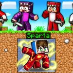 Minecraft: SUPERHEROE vs 4 ASESINOS! 😱🔪🦸‍♂️ SPEEDRUN vs HUNTER – Sparta356