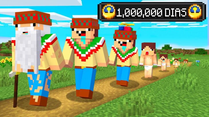 ¡Sobreviví 1,000,000 de DIAS en MINECRAFT! 👶🏻⌛👴🏻 SILVIOGAMER MINECRAFT PERO