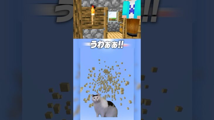 本当にできる？？💥TNTを爆破して砂の雨を降らせる⚡️🔥【まいくら・マインクラフト】#shorts #らた #minecraft #ゲーム実況 #まいくら #mod #マイクラ