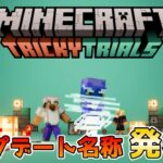 【マイクラ速報】TRICKY TRIALS・トリッキーな試練 アップデート名称・発表!! ～最新のアップデート情報～