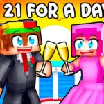Turning 21 YEARS OLD For A Day In Minecraft!