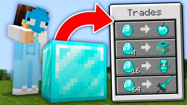 i secretly traded with BLOCKS in Minecraft…