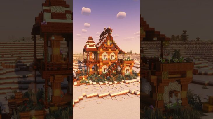 雪に合うサバイバル拠点を建築してほしい!?簡単建築 #マイクラ #minecraft #shorts