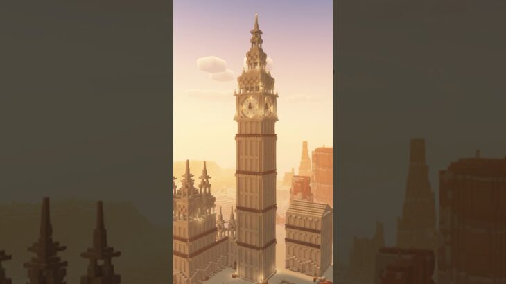 砂漠に合うシンボルタワーを建築してほしい!?簡単建築 #マイクラ #minecraft #shorts