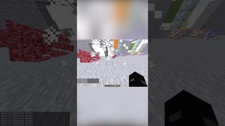 【切り抜き】岩盤ゴーレムをワンパンできるコマンド #shorts  #マイクラ #コマンド #minecraft  #マインクラフト #切り抜き