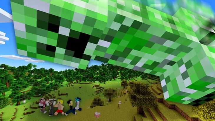 【マイクラ】巨大クリーパーが降ってくる世界でエンドラ討伐！