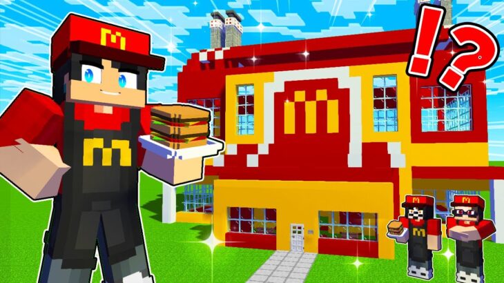 マクドナルドを作って大金持ちになるマインクラフト【 マイクラ / マインクラフト 】