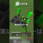 コンポスターをホッパーの上に置く理由【マイクラ豆知識 解説 裏技】