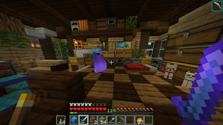 マインクラフト　おっきい家を作る のんびりほのぼの～