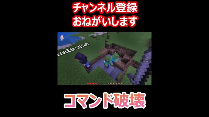 コマンドブロックを破壊して撮影が中断されましたw #minecraft #マイクラフト #マイクラ実況　＃レイまる　#shorts 　＃マインクラフト実況　＃マインクラフト　＃ゲーム実況　＃ゲーム