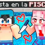 Atrapado con la FAN LOCA en una FIESTA de la PISCINA en Minecraft…