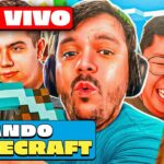 Gaules AO VIVO Jogando Minecraft com a Tribo! EP. 13