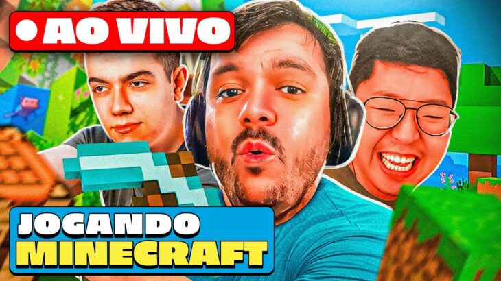 Gaules AO VIVO Jogando Minecraft com a Tribo! EP. 13