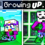 Growing UP as a HACKER in Minecraft!