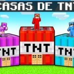 Hice CASAS DE TNT SEGURAS en Minecraft!