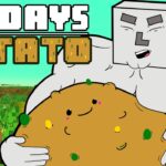 I Played Hardcore Minecraft in The Poisonous Potato Update for 100 Days And This is What Happened