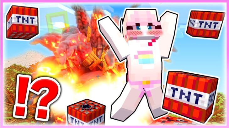 🌈セクシーじゃなくなった瞬間『家が大爆破する世界』でマインクラフト💦💣【マイクラ / マインクラフト / Minecraft】