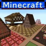 【マイクラ 建築 お菓子の家】お菓子の家 Minecraft　マイクラ　かわいい建物
