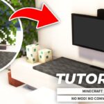 Minecraft – How To Make A Flat Screen TV (NO MOD) | MOD・コマンドなし！壁掛けテレビの作り方(統合版・JAVA)