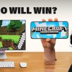 Minecraft Mobile VS PC (Who will Win?) with @GamerFleet