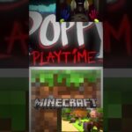 Minecraft vs Poppy play time #minecraft #poppy playtimechapter1  #minecraftvspoppyplaytime #shorts