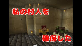 【Minecraft】捕獲した村人の家を作ろう#3【アイギス】