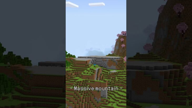 どっしりとした山を整地するタイムラプス【Minecraft】【#Shorts】 #マイクラ #minecraft #マインクラフト