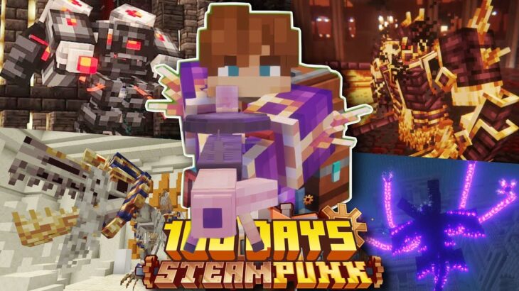 Mình Sinh Tồn 100 Ngày Minecraft SteamPunk Siêu Khó !!