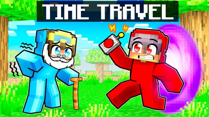 Using TIME TRAVEL to Prank my Friends in Minecraft!