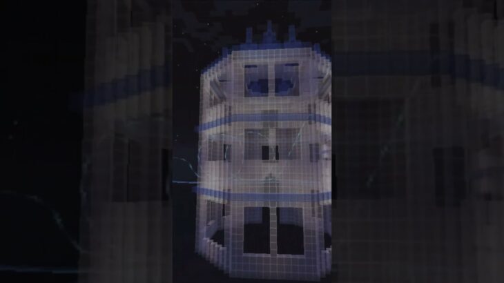 【マイクラ ガラスの家】幻想的な夜　マイクラ #minecraft #マインクラフト #マイクラ建築