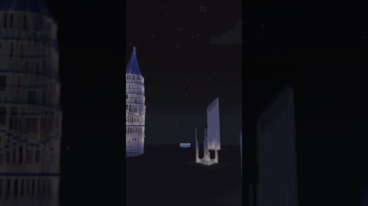 【マイクラ 建築 ガラスの家】幻想的な夜　マイクラ #minecraft #マインクラフト #マイクラ建築