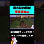 【マイクラ】相方の育ててみたいものが渋すぎるｗｗｗ#shorts