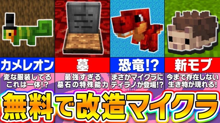 【マイクラ】無料でマイクラを改造して遊べる「アドオン」がすごすぎるｗｗｗ【チートではないｗ】【まいくら・マインクラフト】