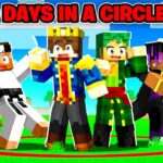 100 Days But YOU CAN’T LEAVE THE CIRCLE In Minecraft 😰