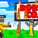 BURNING DOWN Bork Co. In MINECRAFT! (Squid Island)
