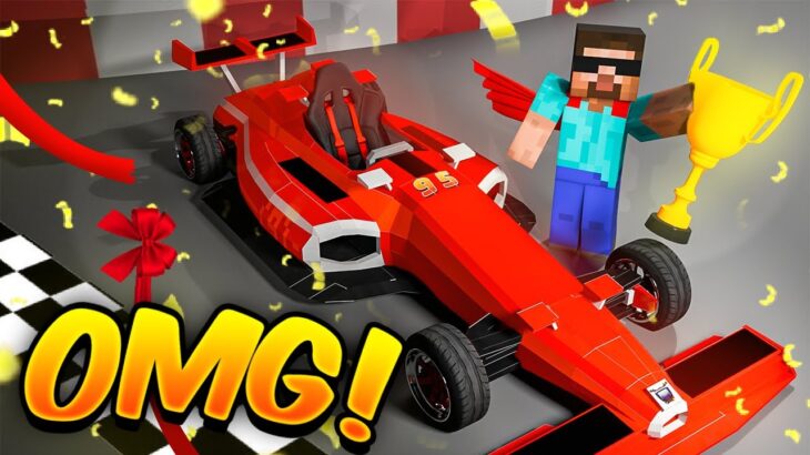 I Became World’s Famous F1 Racer in Minecraft