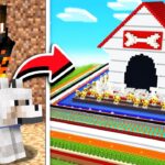 I Built Minecraft’s SAFEST Dog House!💪