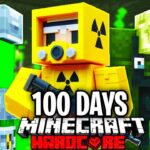 I Survived 100 Days in a NUCLEAR WASTELAND in Hardcore Minecraft!