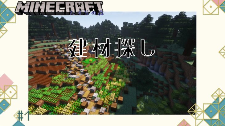 【Minecraft】建材を集めます／マイクラ建築 雑談配信#1