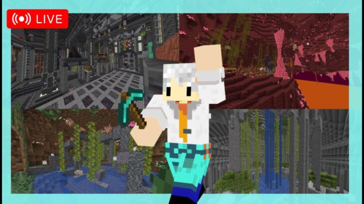 【Minecraft】朝活配信　雑談しながらほりほりするよ　魔法と建築と冒険の世界でサバイバル！　 18日目