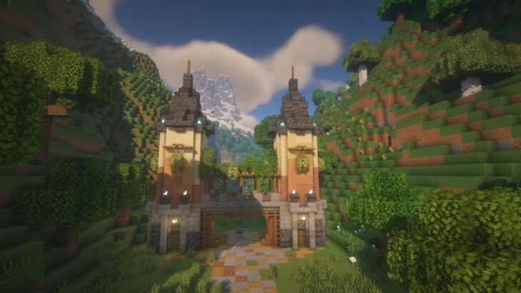 【Minecraft】風の谷への門　マインクラフト建築